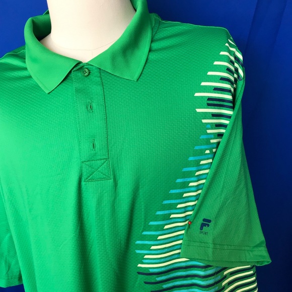 fila shirt mens green